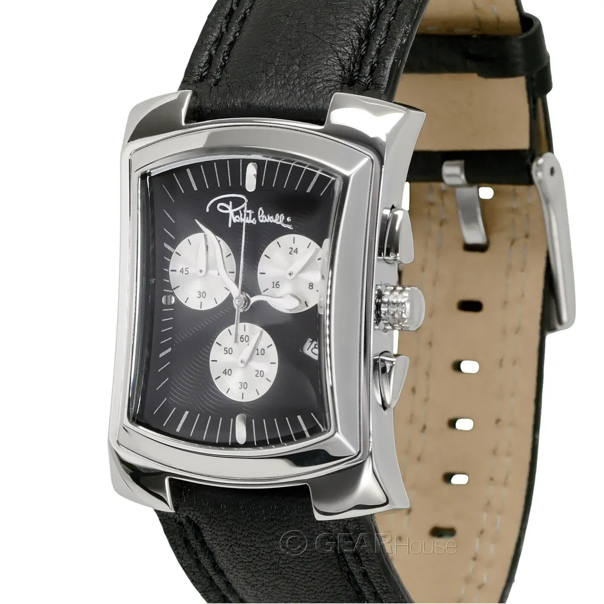 Authentic Roberto Cavalli Black Dial Designer Mens Watch New In Box With Papers