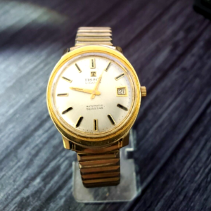 Vintage Tissot Seastar Visodate Automatic Swiss Watch Keeps Good Time Clean Dial