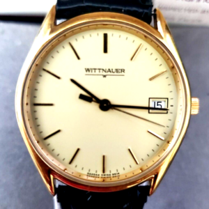 Nos Vintage Wittnauer Swiss Quartz Men's Formal Watch New Battery Box And Papers