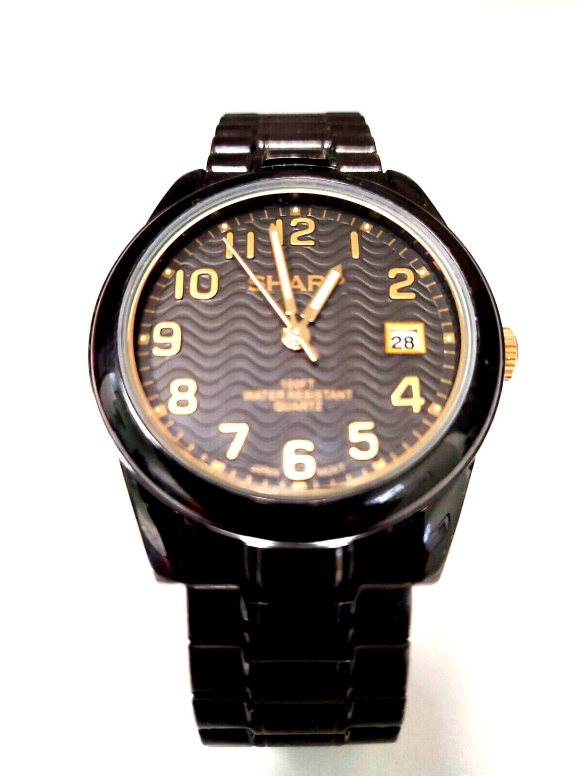 Sharp Diving Watch Sharp WAVE DIAL SHP2037 100FT Diver Bronze Mens Watch Serviced New ...