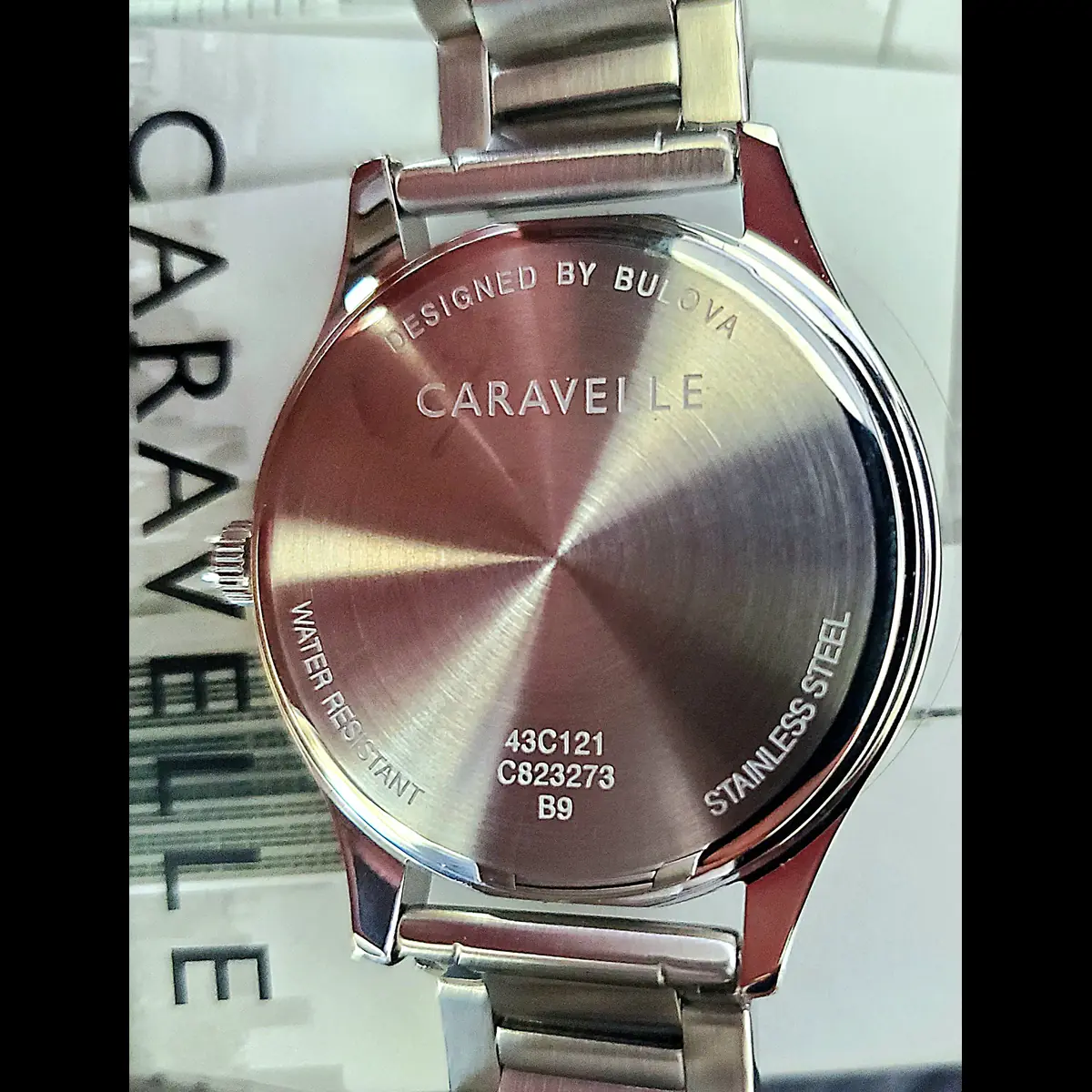 Rare Caravelle By Bulova Men's Chrono Multi Complications Tuxedo Black Dial NIB - Image 5