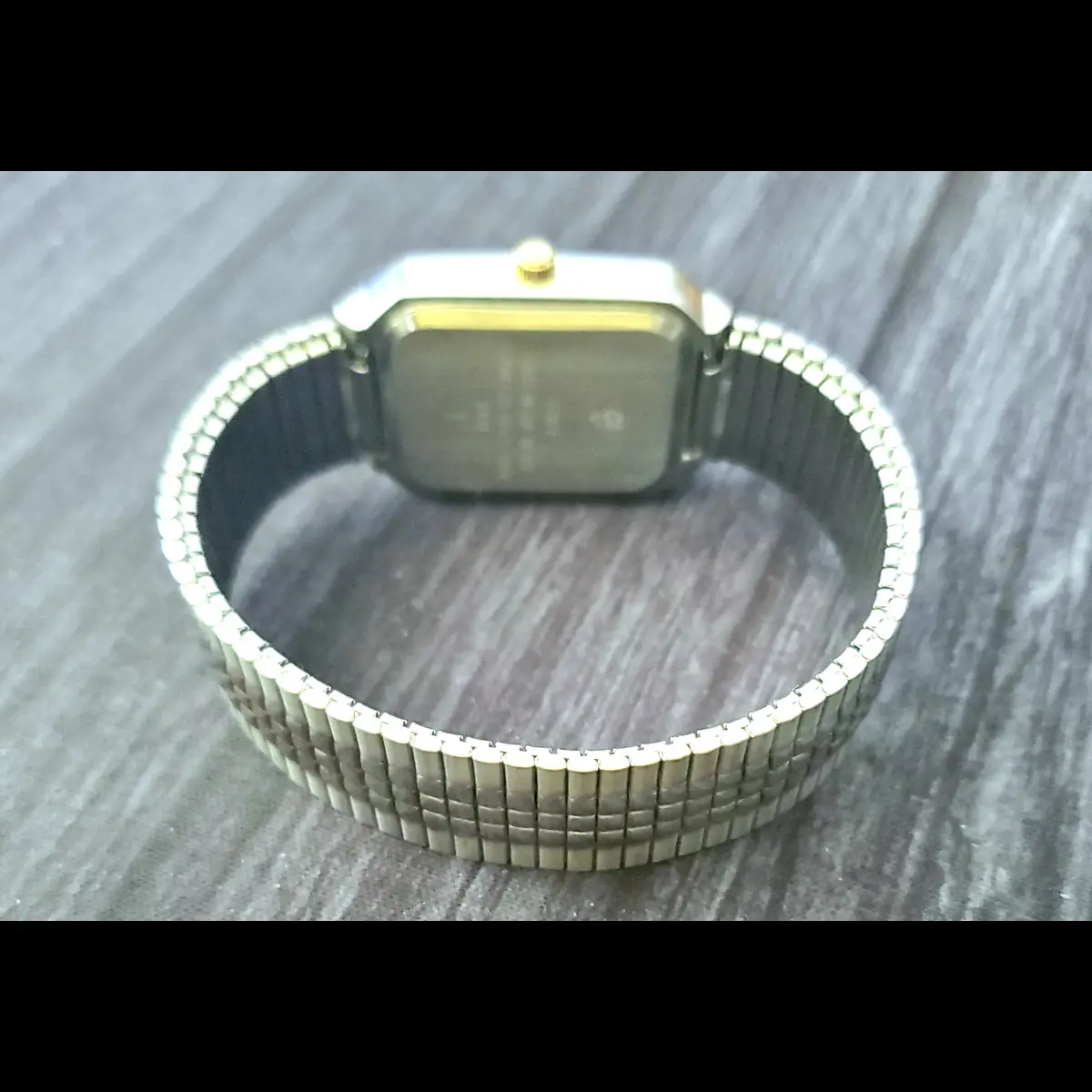 Rare Vintage Retro Helbros 80s Mens Tank Watch New Battery - Image 4