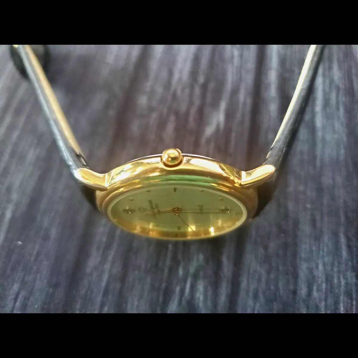 Rare 1970s Jules Jurgensen Men’s 377 Gold Diamond Dial Watch - Image 4