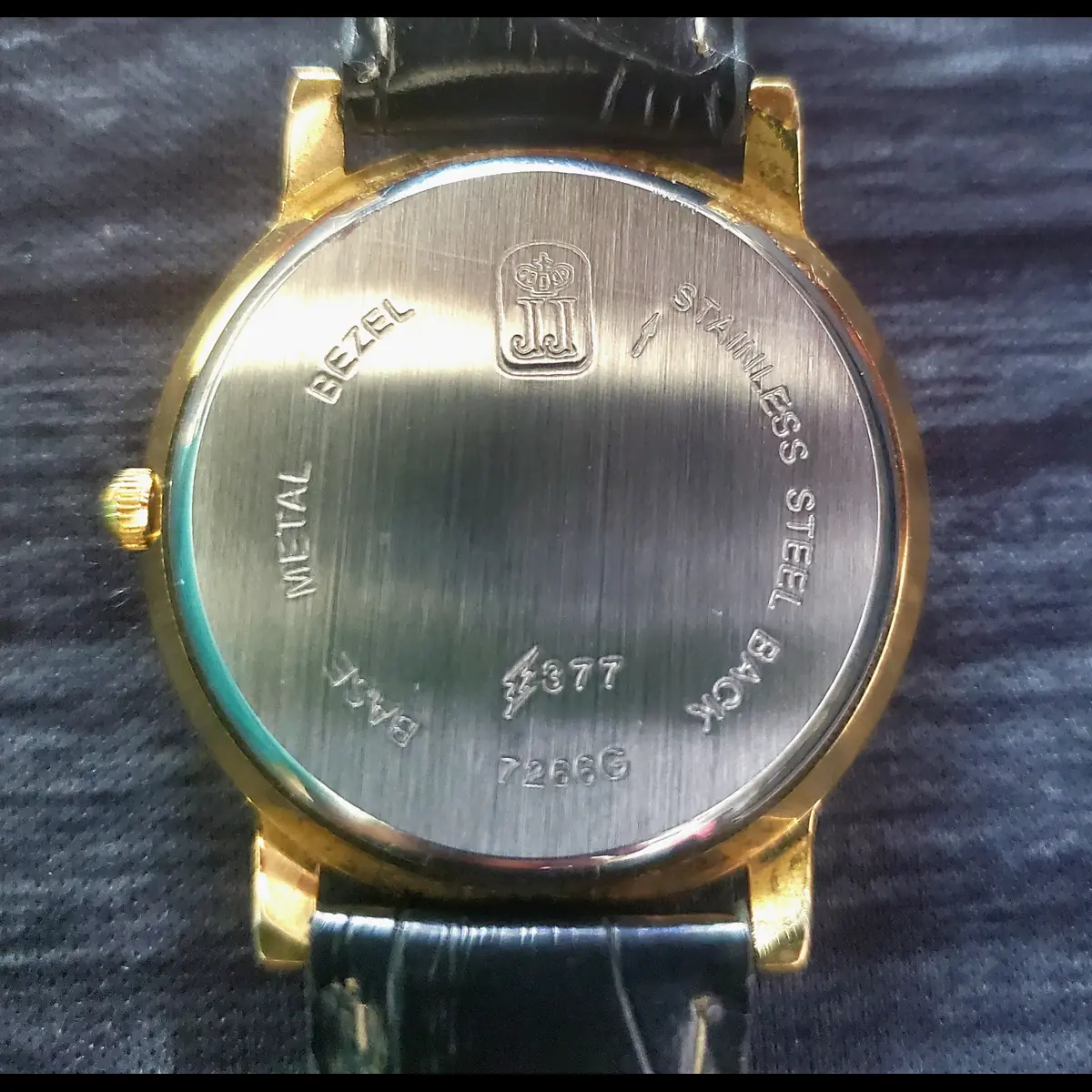 Rare 1970s Jules Jurgensen Men’s 377 Gold Diamond Dial Watch - Image 5
