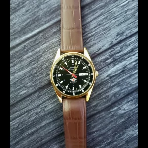 Vintage Citizen Automatic 12-24hr Dial Watch 82004s Serviced