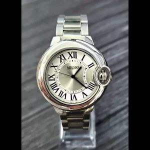 Art Deco Roman Adesso Neuvoux Stainless Men's Dress Watch