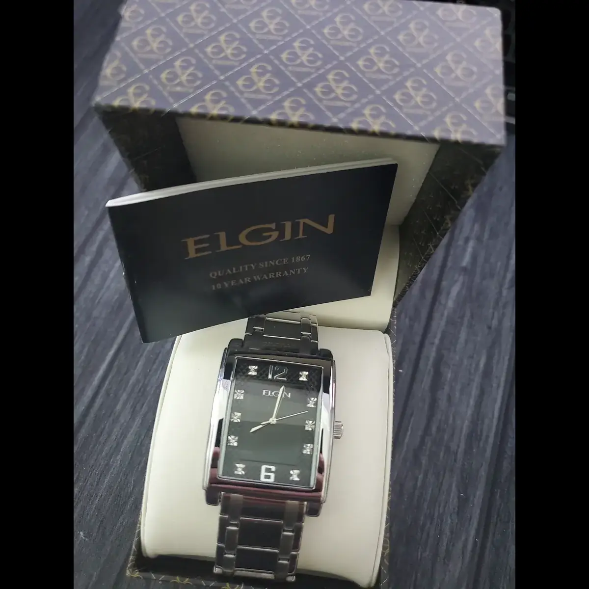 Rare Lord Elgin Gem Dial Mens Dress Watch New In Box 45mm - Image 2