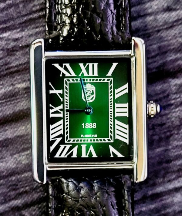 Pierre Lucerne Colours Emerald Green 1888 Swiss Inspired Design Mens Tank Watch