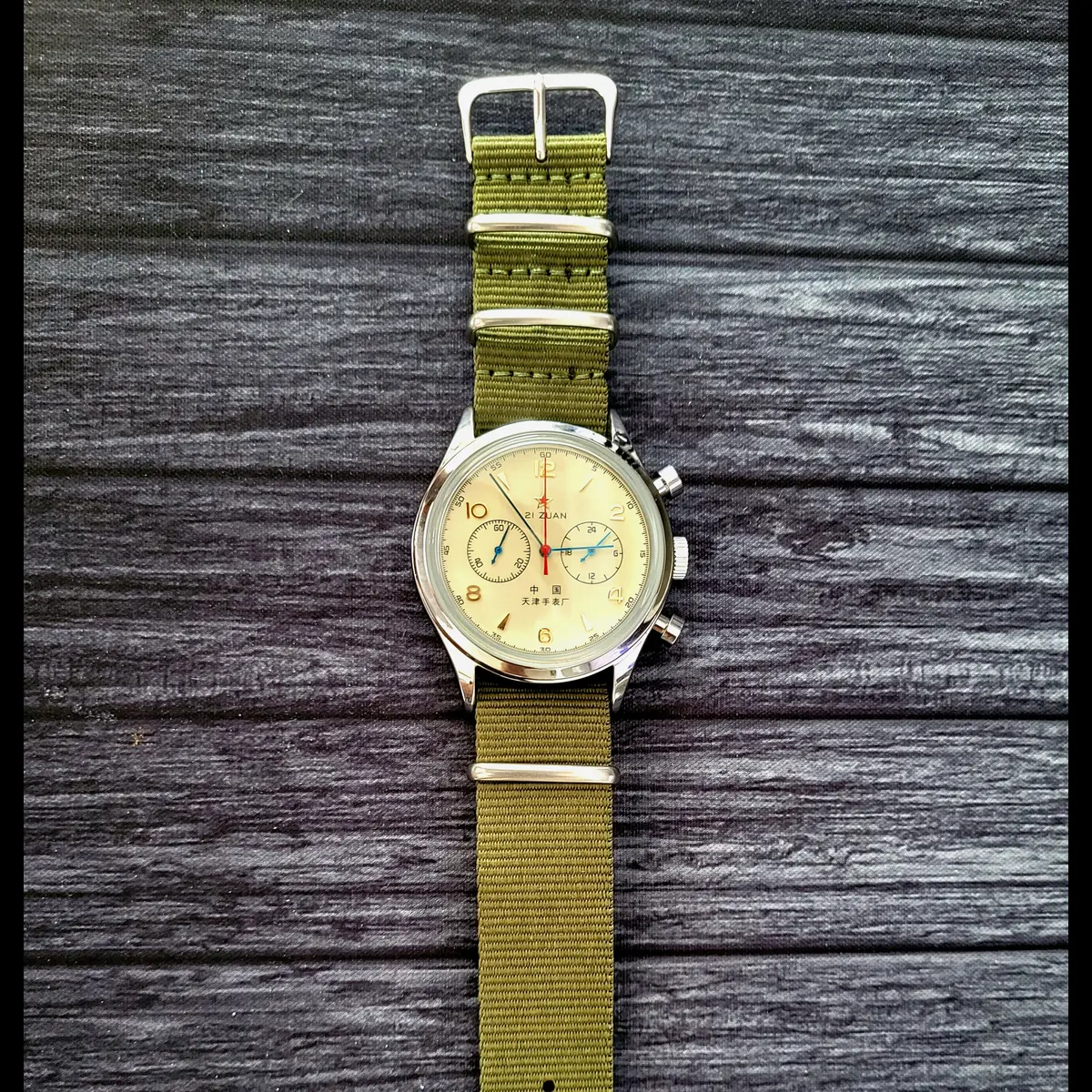 1963 Re-Issue Pilot Aviation Zuan 21 Men's Quartz Watch - Image 4