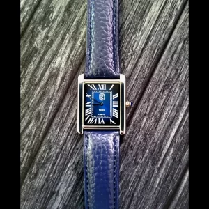 Pierre Lucerne Sapphire Colours 1888 Swiss Inspired Design Mens Tank Watch