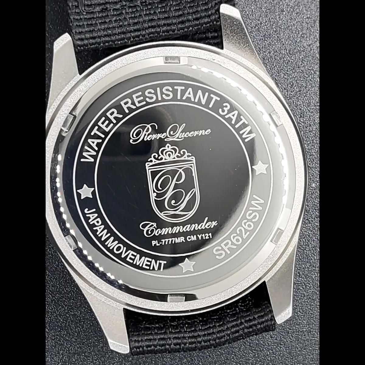 Authentic Pierre Lucerne Commander Railroad Style White Dial Watch - Image 4