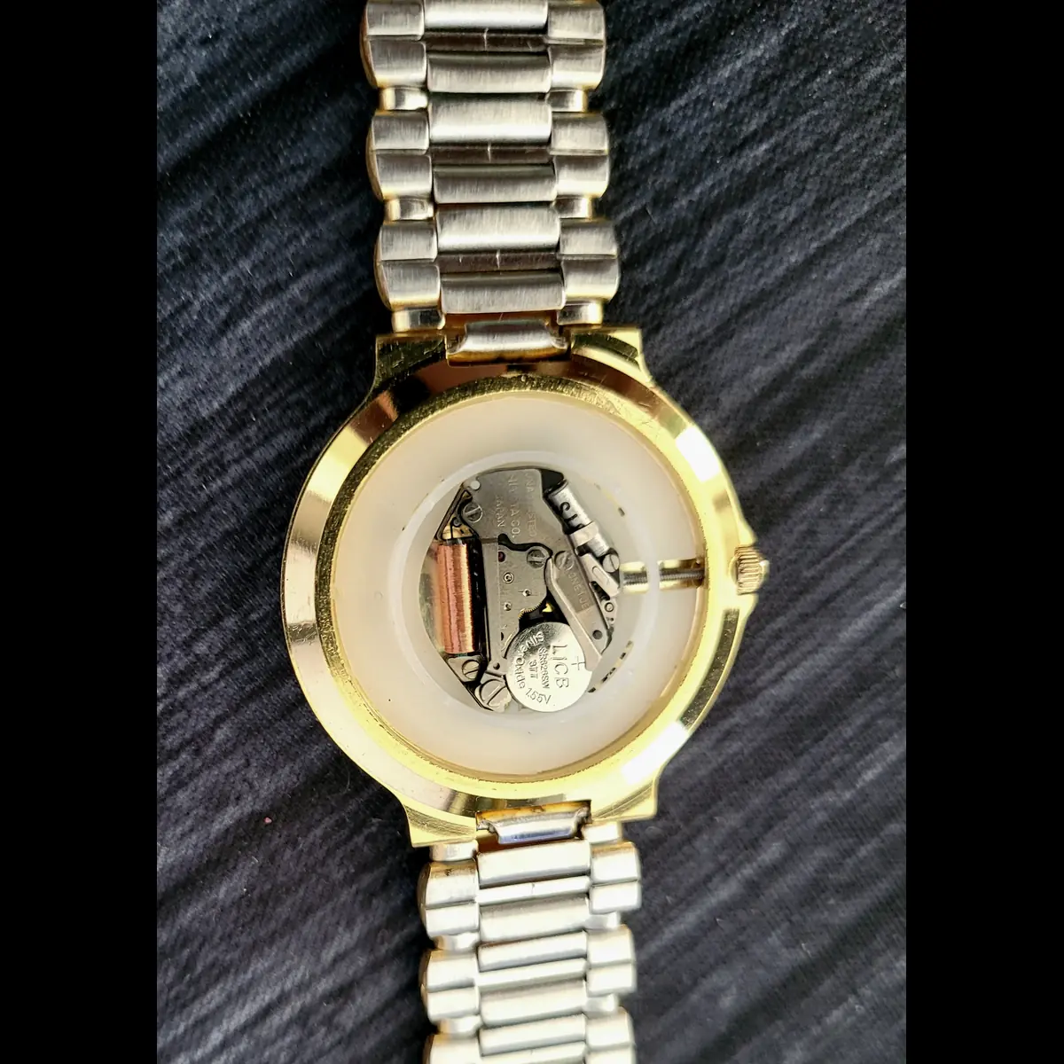 Exquisite Rare Retro Vintage Gruen Diamond Gold Leaf Dial Men's Watch - Image 4