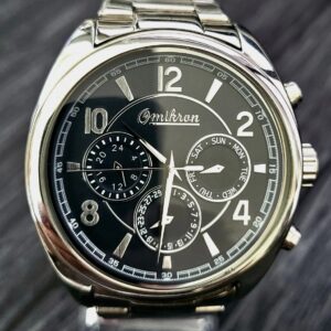 Rare Omikron Striker Swiss DayDate Multi Function Mens Watch