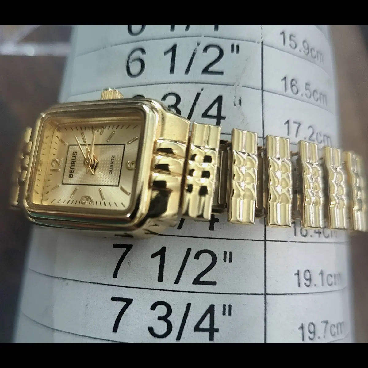 Rare Benrus Womens Vintage Retro Tank Watch New W Box Papers - Image 3