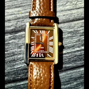 Pierre Lucerne Rootbeer Dial 1888 Swiss Inspired Design Mens Tank Watch
