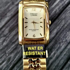 Rare Vintage Retro Gruen Mens Tank Stretch Band Watch NIB