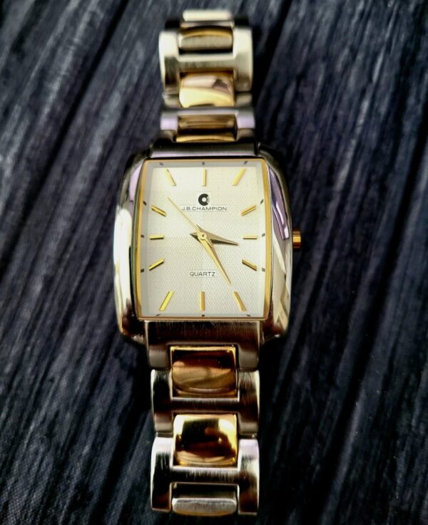 Vintage Enamel Dial 1988 Jb Champion Mens Tank Watch Nib