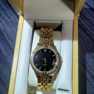 Vintage Gruen Embassy Diamond Bezel Mens Watch New In Box