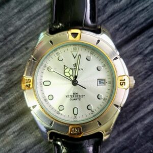 Rare Vintage Festina Vera Pelle Swiss 6077 Diver Mens Watch