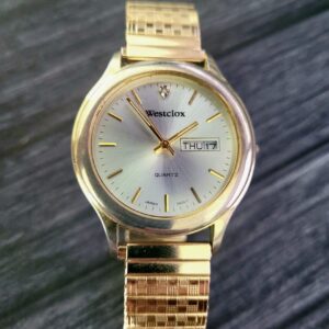Rare Vintage Retro Westclox Men's Diamond Watch New Battery