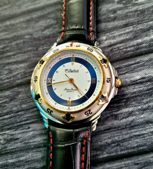 Super Rare Mens Vintage Dufonte Lucien Piccard Diver Watch