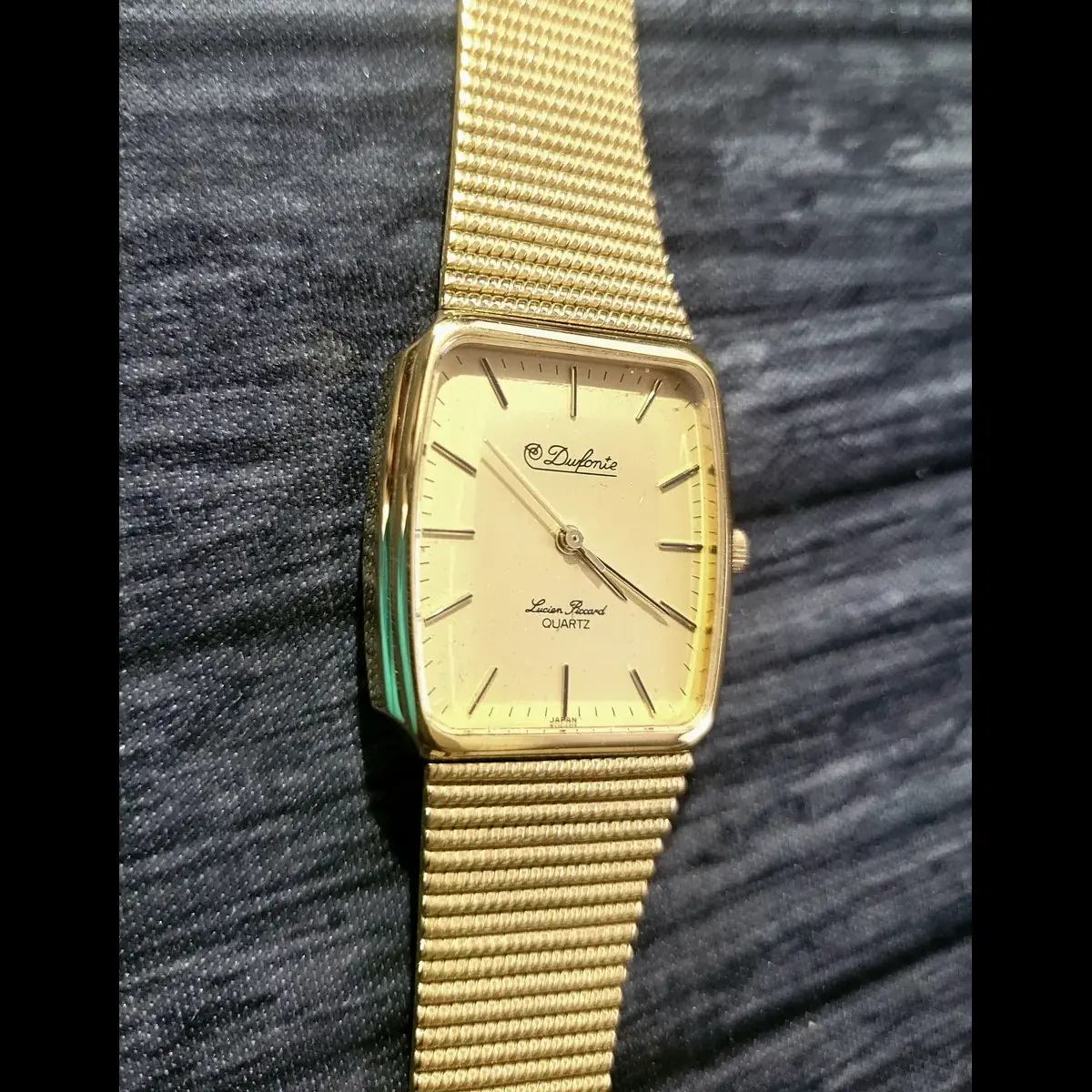 Rare Vintage Dufonte Lucien Piccard Mens Watch New Old Stock - Image 3