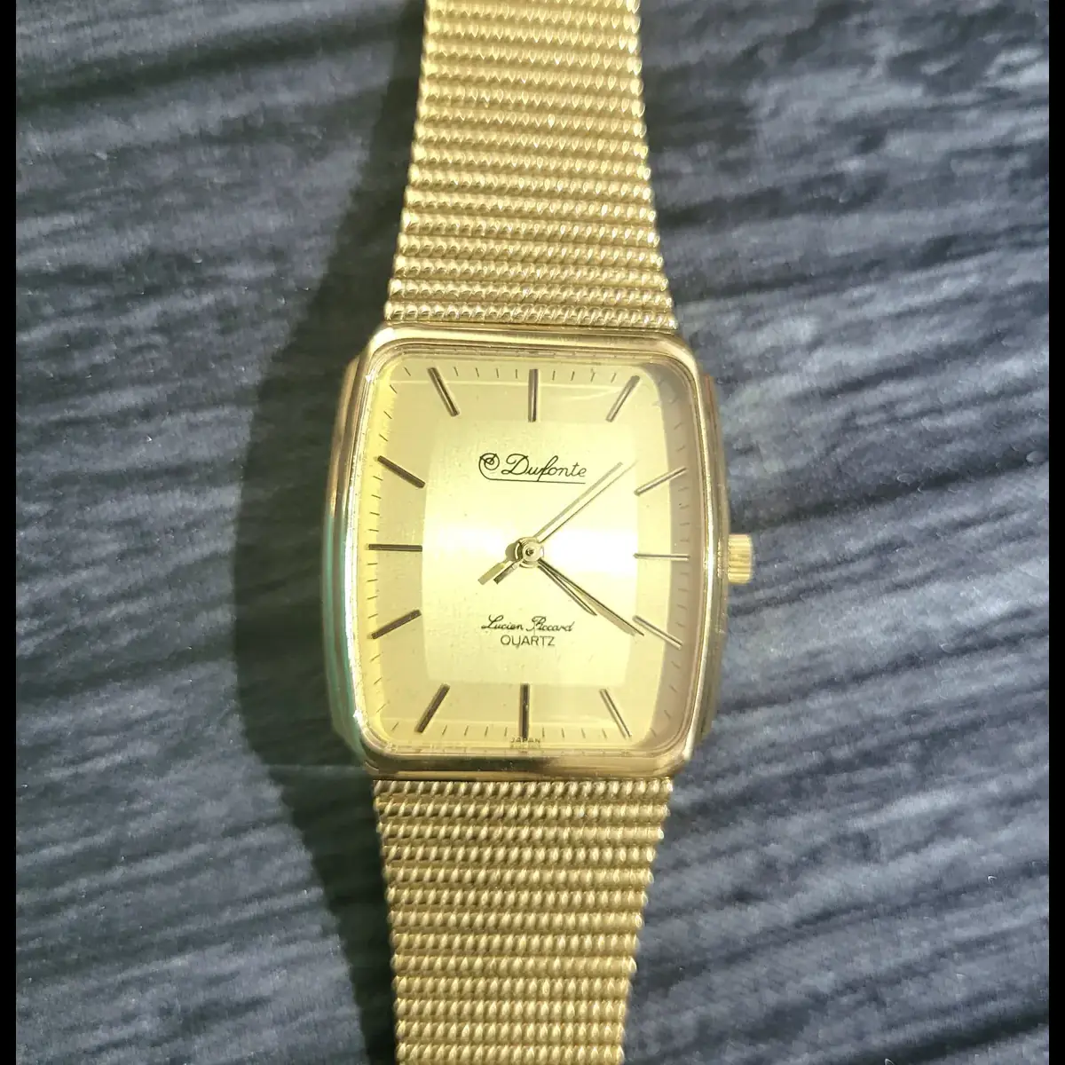 Rare Vintage Dufonte Lucien Piccard Mens Watch New Old Stock - Image 5