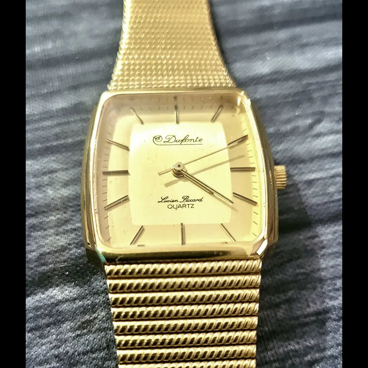 Rare Vintage Dufonte Lucien Piccard Mens Watch New Old Stock - Image 2