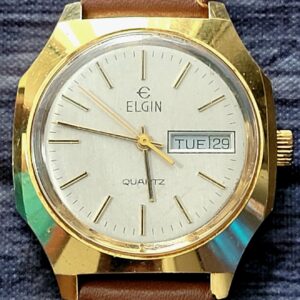 Very Rare Vintage Lord Elgin Mens Watch Swiss Made Day Date