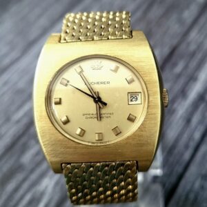 Very Rare Bucherer Vintage Swiss Certified Chrono Mens Watch