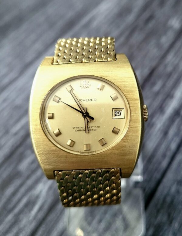 Very Rare Bucherer Vintage Swiss Certified Chrono Mens Watch