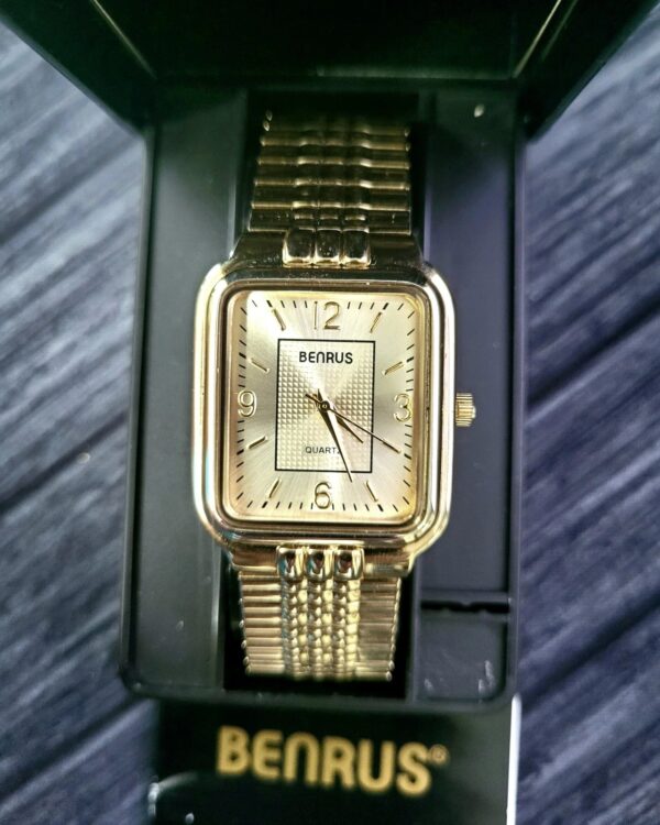 Rare Condition New In Box Vintage Benrus Mens Retro Watch