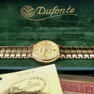 Vintage Retro Lucien Piccard Dufonte Mens Watch W Box Papers