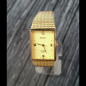 Rare Condition Benrus Diamond Retro Mens Watch New Battery