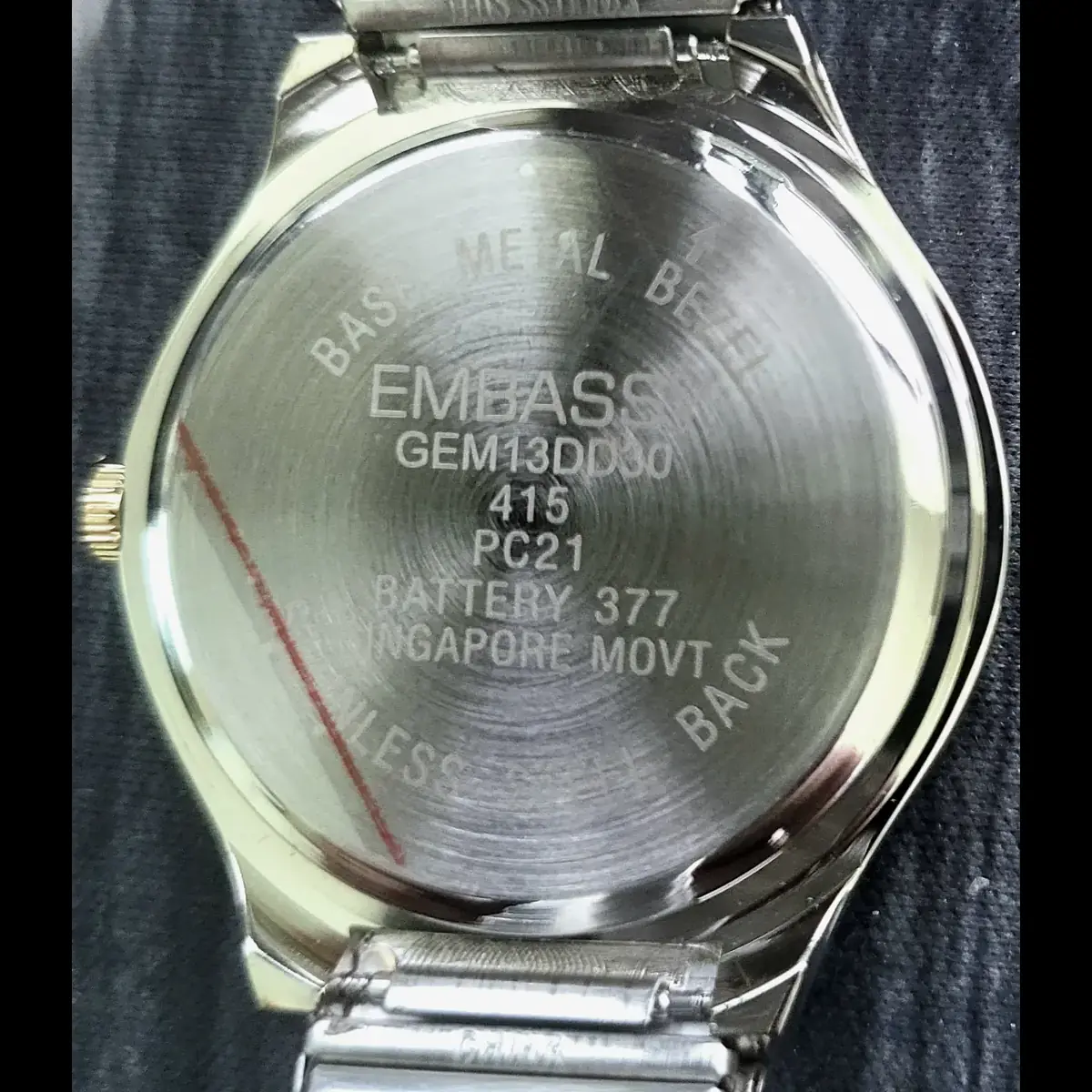Rare Vintage Gruen Embassy Diamond Mens Watch New In Box - Image 5