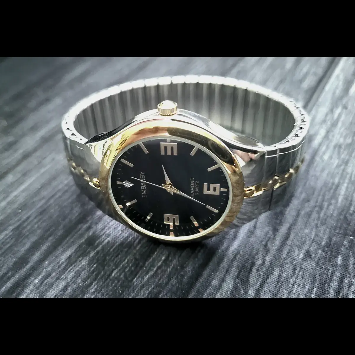 Rare Vintage Gruen Embassy Diamond Mens Watch New In Box - Image 2
