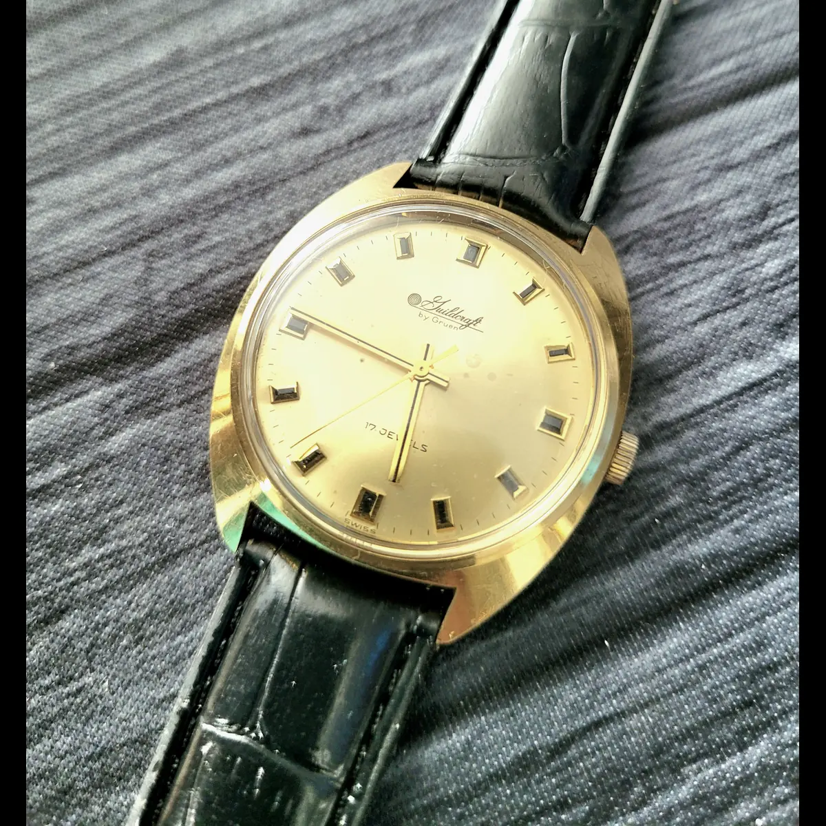 Rare Vintage Gruen Guildcraft Men's Mechanical Swiss Watch