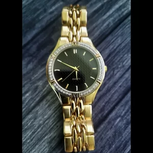 Vintage Gruen Embassy Diamond Bezel Mens Watch New In Box
