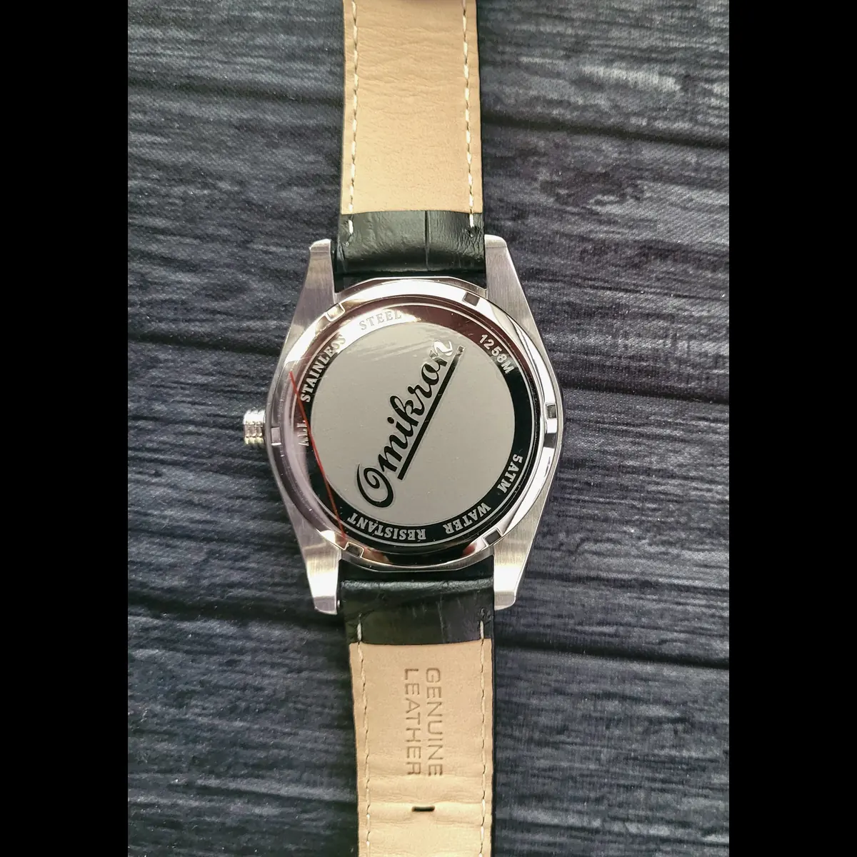 Real Nice Omikron Paladin Swiss Mens Watch Guilloche Dial NIB - Image 4