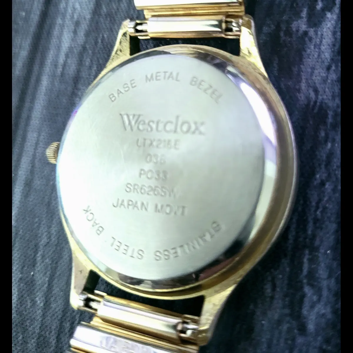 Rare Vintage Retro Westclox Men's Diamond Watch New Battery - Image 3