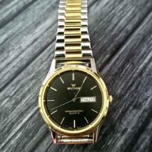 Vintage Rare Condition Waltham 2 Tone Day Date Men's Watch