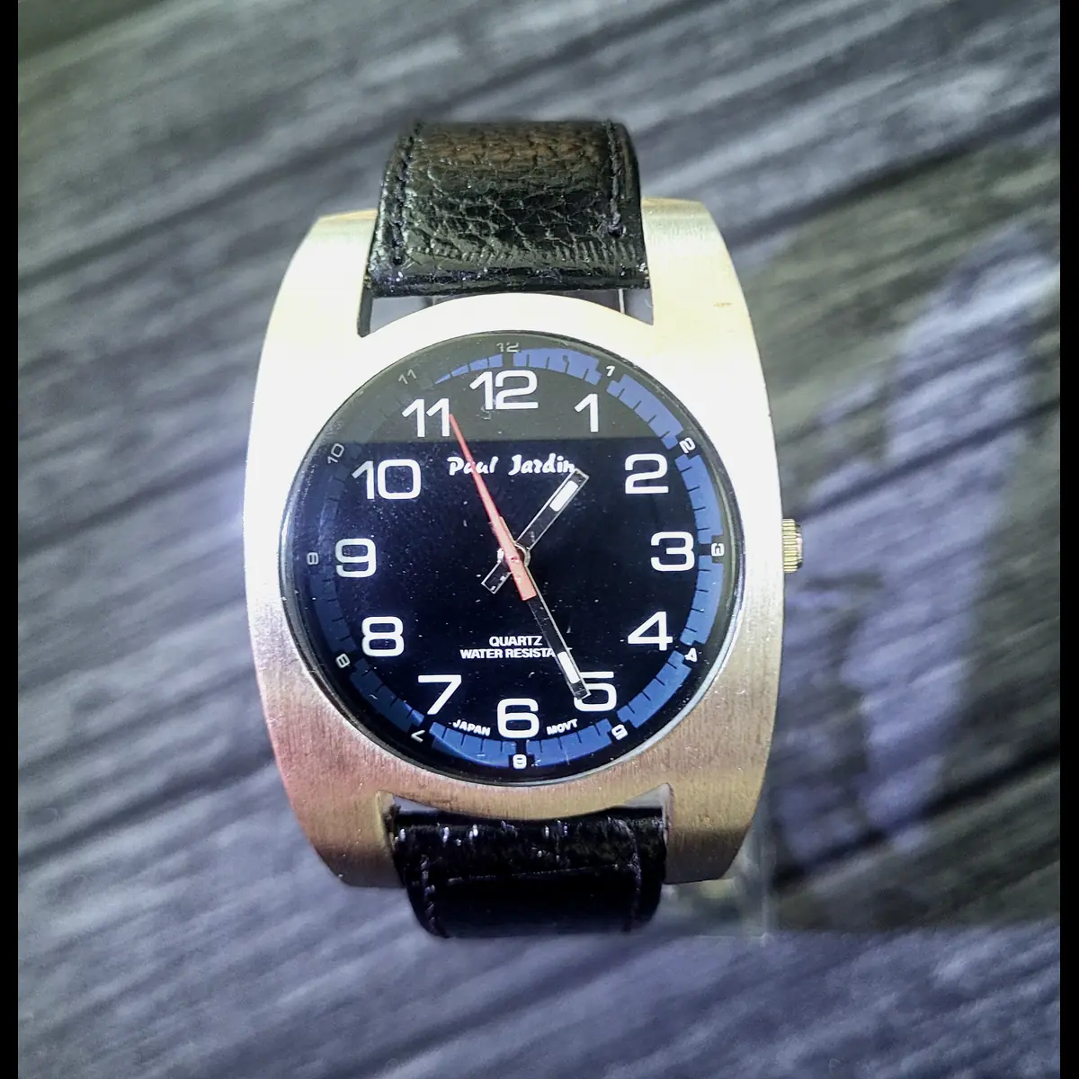 Very Rare Vintage Paul Jardin Curvex Mens Watch W New Strap