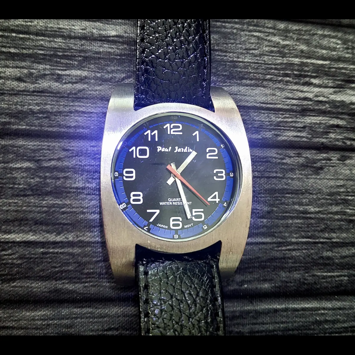 Very Rare Vintage Paul Jardin Curvex Mens Watch W New Strap - Image 3