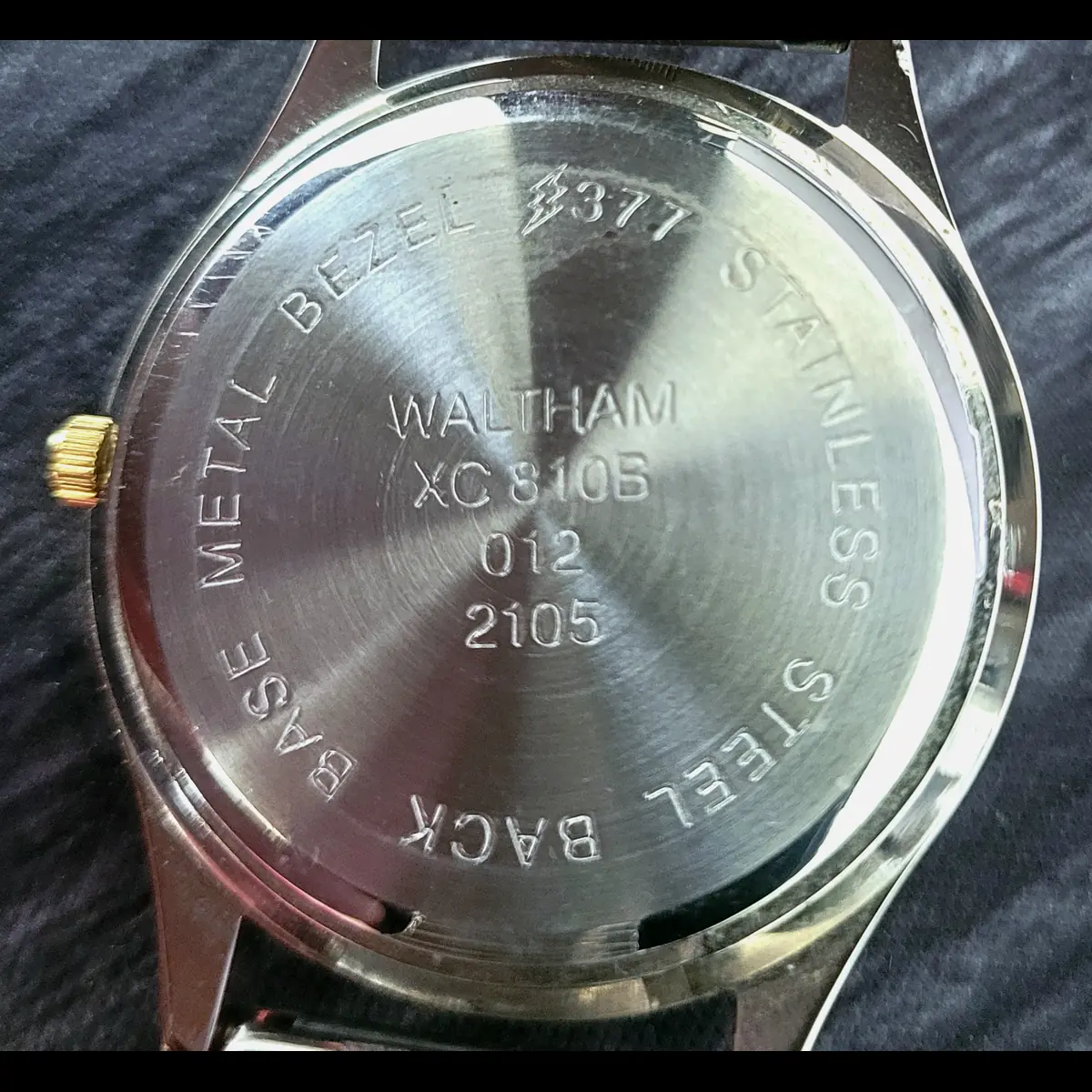 Vintage Rare Condition Waltham 2 Tone Day Date Men's Watch - Image 3