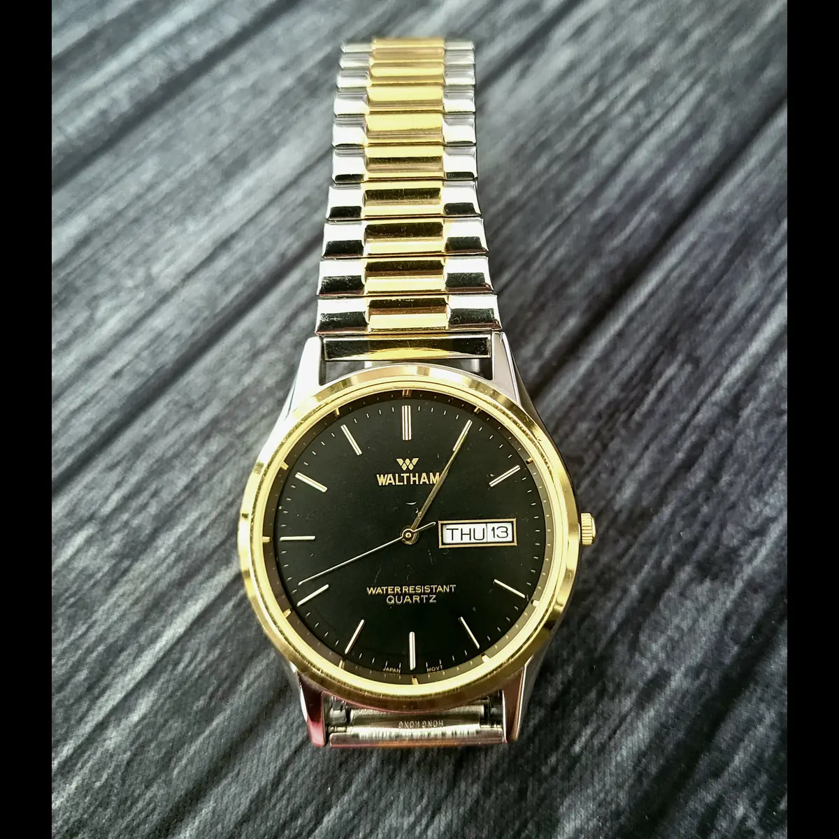 Vintage Rare Condition Waltham 2 Tone Day Date Men's Watch - Image 5