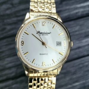 Rare Condition Retro Gruen Precision Gold Mens Dress Watch