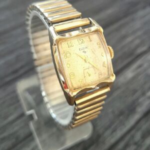 Rare Lord Elgin Fancy Lug Mens Mechanical Watch 10k Rgp 683