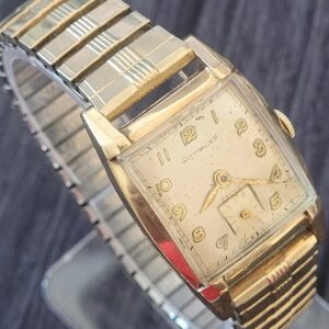 Vintage Wittnauer Revue 76 Mens Mechanical Watch 17j 10k Gf