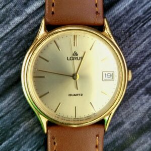 Rare Vintage Lorus Mens Dress Watch New Strap And Battery