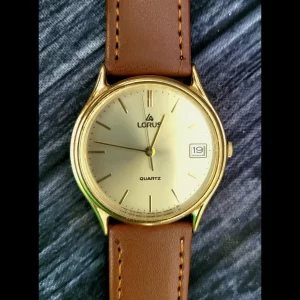 Rare Vintage Lorus Mens Dress Watch New Strap And Battery